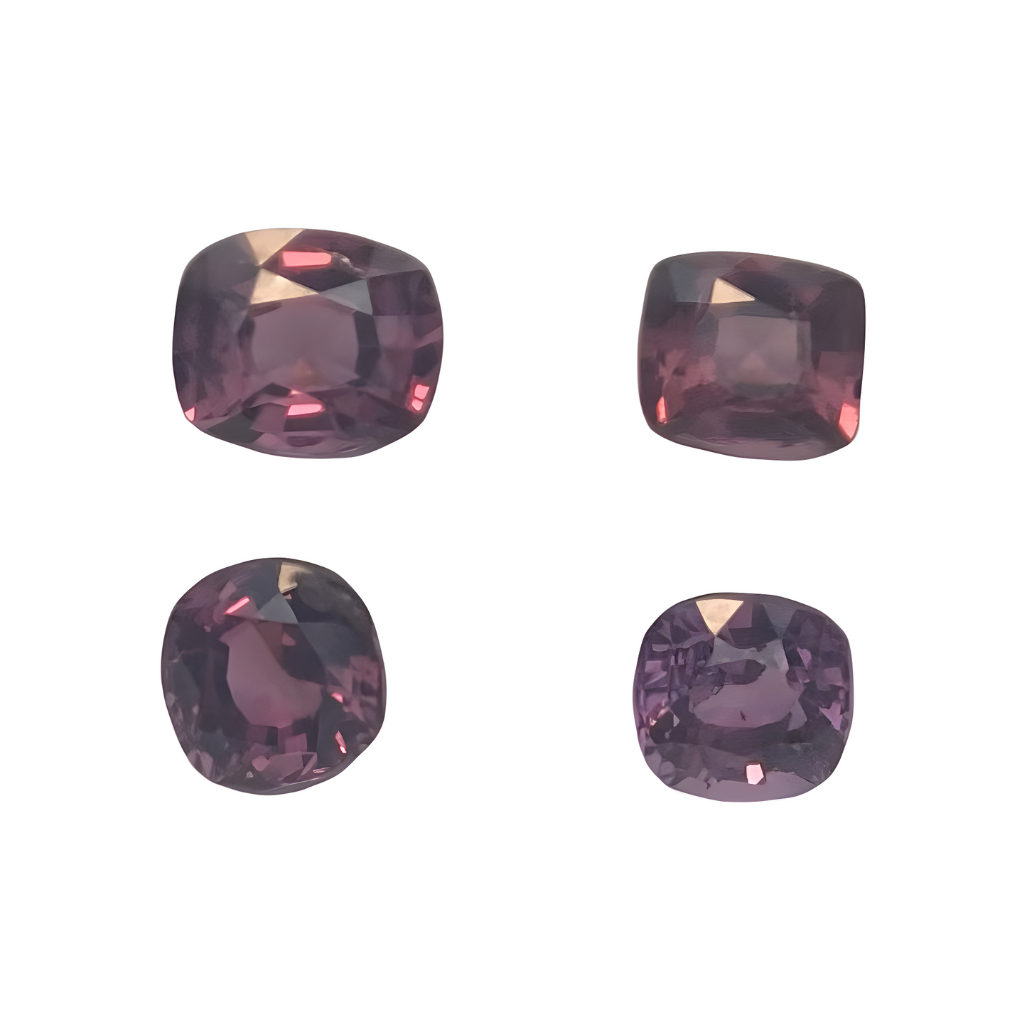 Rhodolite garnet 3.62 ct (4pcs)