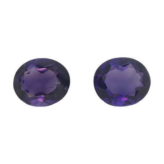Amethyst pair 8.68 ct