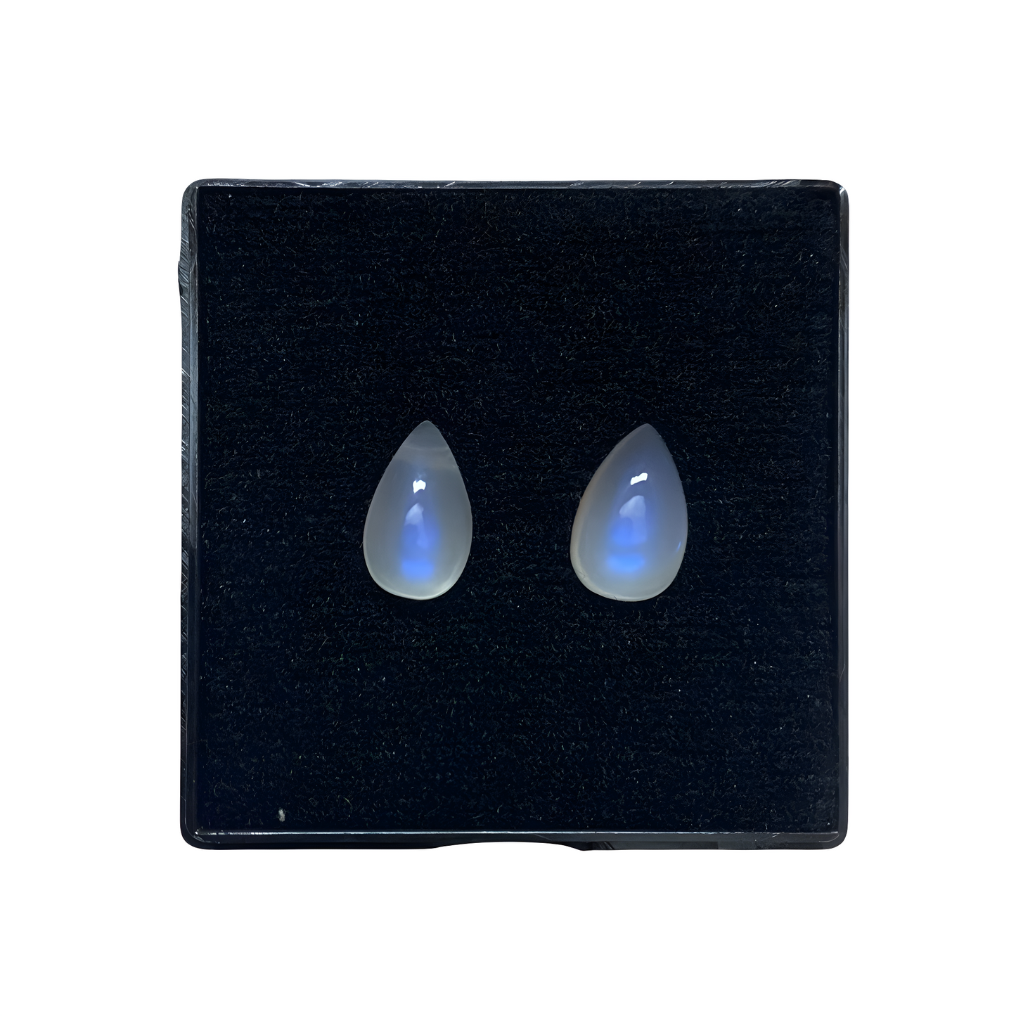 Moon stone pair 9.1 ct