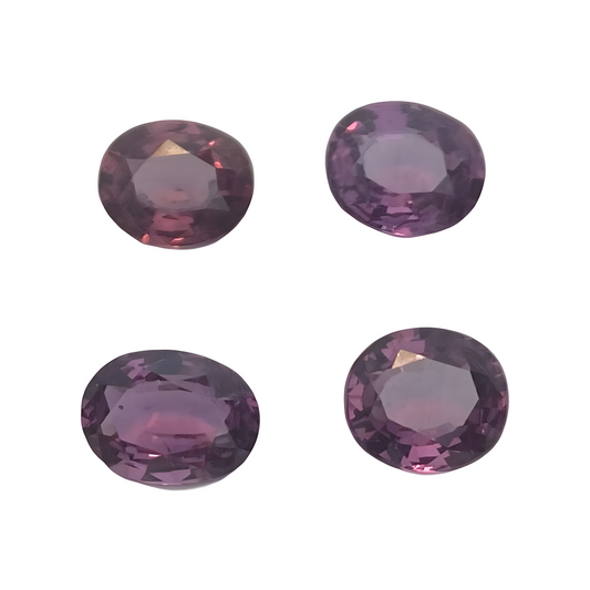 Rhodolite garnet 5.55 ct (4pcs)