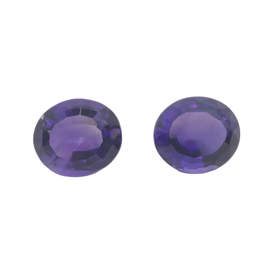 Amethyst pair 9.79 ct