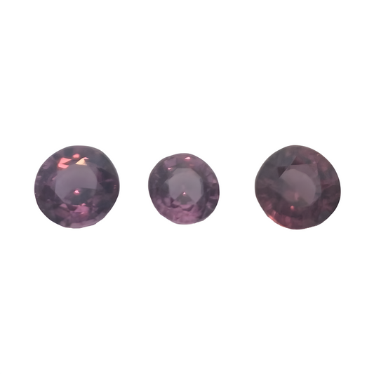Rhodolite garnet 2.92 ct (3pcs)