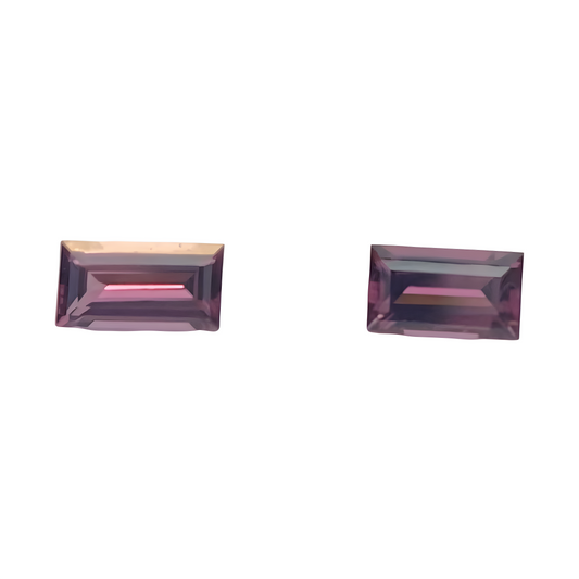 Rhodolite garnet pair 1.42 ct