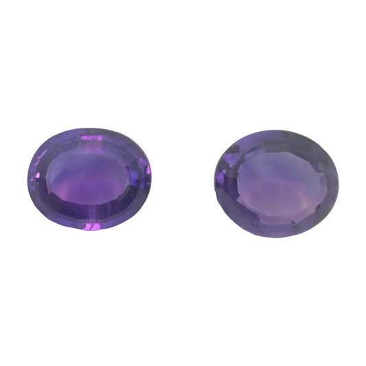 Amethyst pair 7.68 ct
