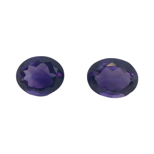 Amethyst pair 15.01 ct