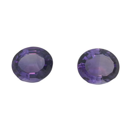 Amethyst pair 8.37 ct
