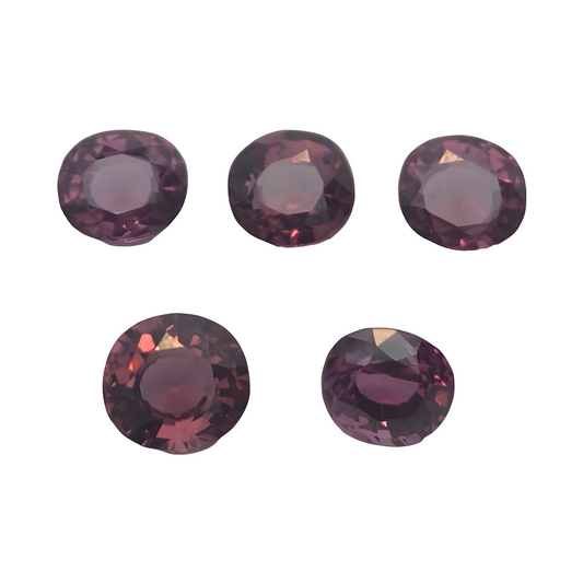 Rhodolite garnet 7.92 ct (5pcs)