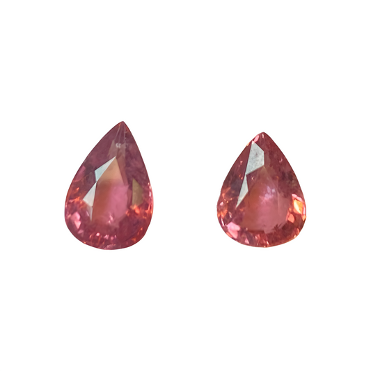 Pink tourmaline pair 7.04 ct