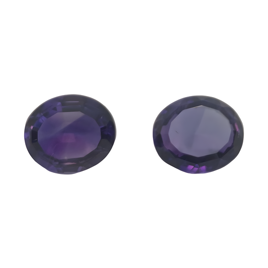 Amethyst pair 8.28 ct