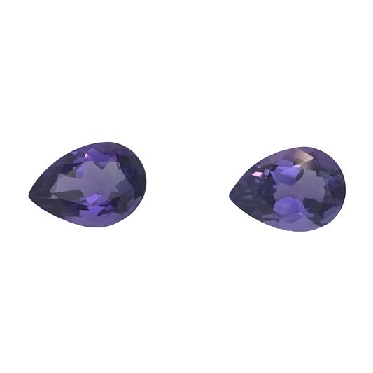 Amethyst pair 3.42 ct