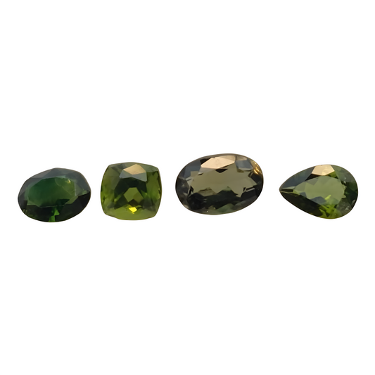 Green tourmaline 4.19 ct (4 pcs)