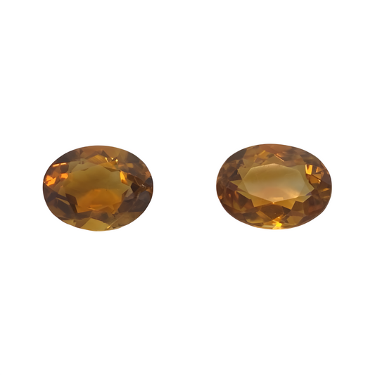 Hessonite garnet pair 8.52 ct